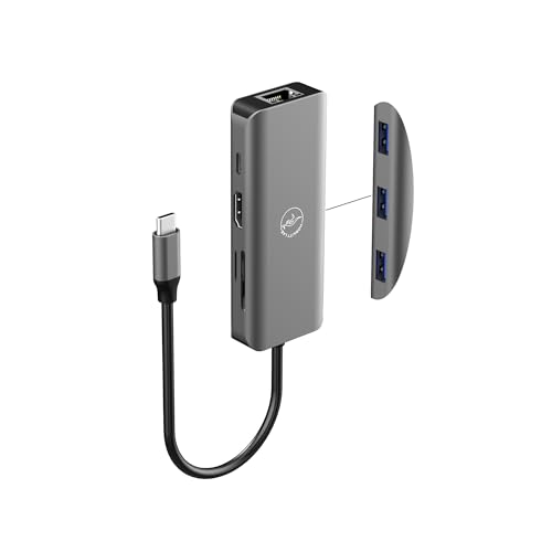 Mobility Lab USB-C-Hub 8 in 1 Adapter 100W - HDMI, USB-C, 3 x USB 3.0, Ethernet, SD und Micro SD Kartenleser - Schnelle Internetgeschwindigkeit 10/100/1000 Mbps und HDMI 4K Mobility Lab USB-C-Hub 8 in 1 Adapter 100W - HDMI, USB-C, 3 x USB 3.0, Ethernet, SD und Micro SD Kartenleser - Schnelle Internetgeschwindigkeit 10/100/1000 Mbps und HDMI 4K von Mobility Lab
