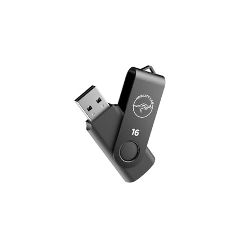 Mobility Lab USB-Stick, 16 GB, Schwarz, USB 2.0, Metall-Finish, für Windows und MacOS von Mobility Lab