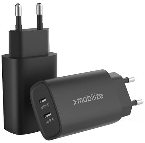 Mobilize Compact Duo USB-C Schnellladegerät GaN 45W PD Schwarz Mobilize Compact Duo USB-C Schnellladegerät GaN 45W PD Schwarz von Mobilize