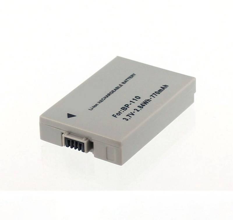 MobiloTec Akku kompatibel mit Canon LEGRIA HF R206 Akku Akku 770 mAh (1 St) von MobiloTec