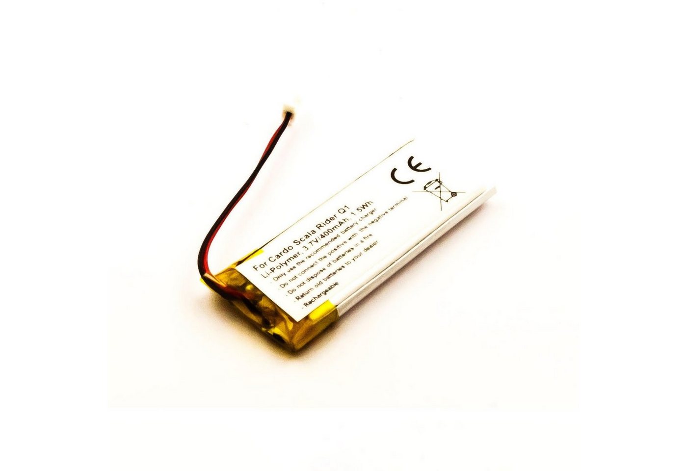 MobiloTec Akku kompatibel mit Cardo WW452050PL_C Akku Akku 320 mAh (1 St) von MobiloTec
