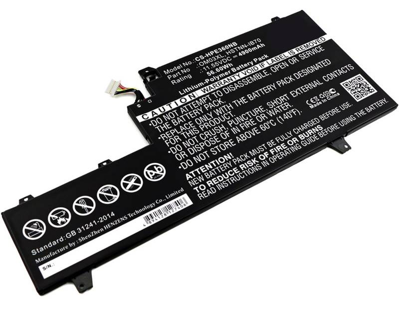 MobiloTec Akku kompatibel mit HP 863280-855 Akku Akku 4900 mAh (1 St) von MobiloTec