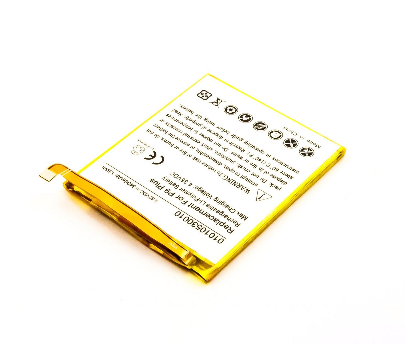 MobiloTec Akku kompatibel mit Huawei P9 Plus Dual SIM Akku Akku 3400 mAh (1 St) von MobiloTec