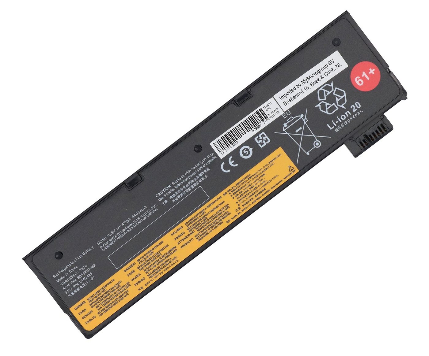 MobiloTec Akku kompatibel mit Lenovo SB10K97581 Laptop-Akku Akku 4400 mAh von MobiloTec