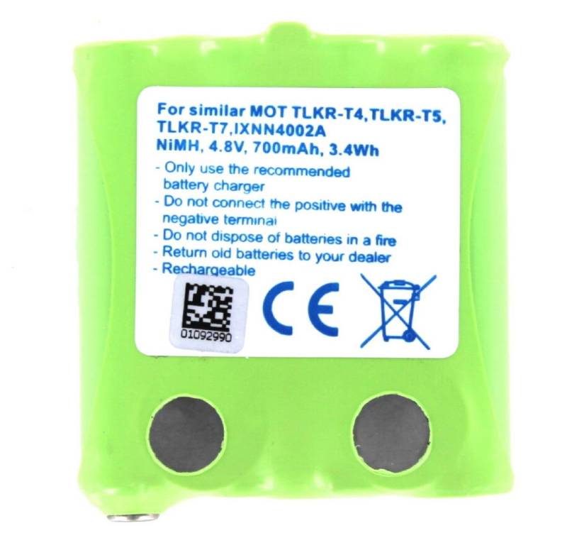MobiloTec Akku kompatibel mit Motorola TLKR-T6 Akkupacks Akku 700 mAh von MobiloTec