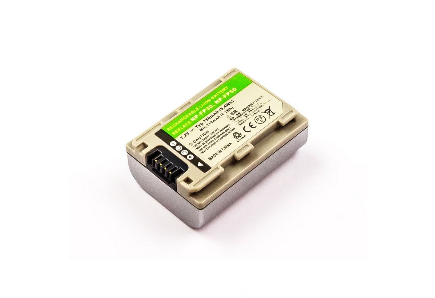 MobiloTec Akku kompatibel mit Sony DCR-HC27E Akku Akku 680 mAh (1 St) von MobiloTec