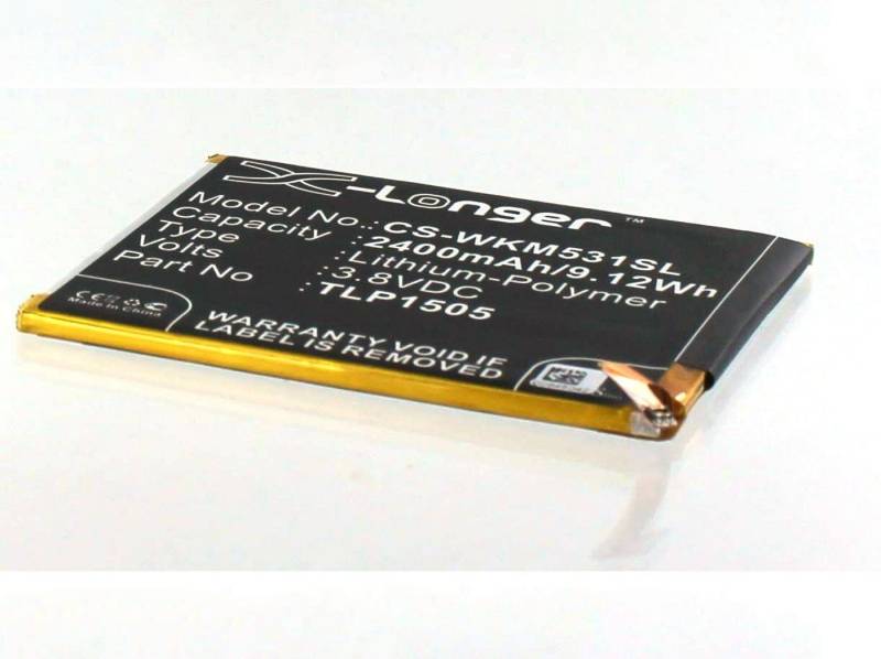 MobiloTec Akku kompatibel mit Wiko TLP1505 Akku Akku 2400 mAh (1 St) von MobiloTec