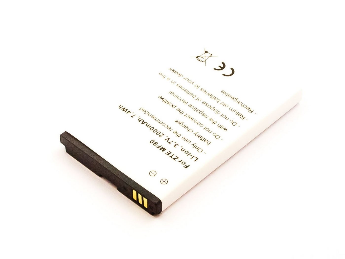 MobiloTec Akku kompatibel mit ZTE MF91 Akku Akku 2000 mAh (1 St) von MobiloTec