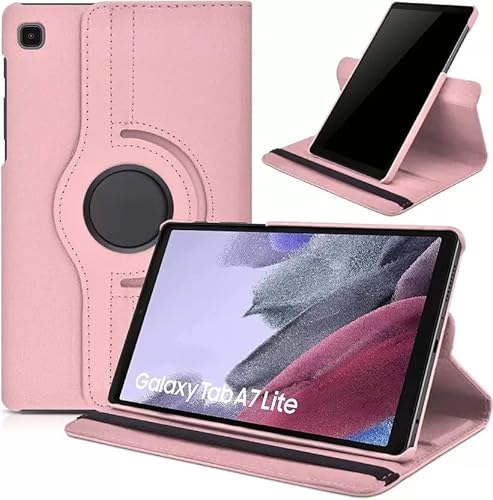 MOBISTAR® Hülle für Samsung Galaxy Tab A7 Lite Hülle 8,7 Zoll 2021 (SM-T220/T225/T227) 360° Drehbar Book Cover Schutzhülle für Galaxy Tab A7 Lite (Roségold) von Mobistar