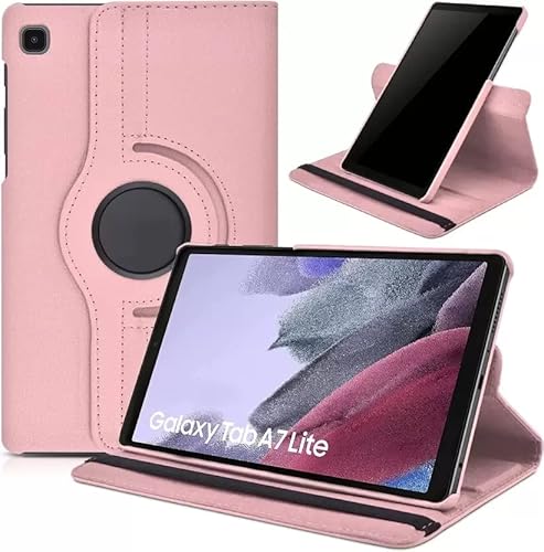 MOBISTAR® Hülle für Samsung Galaxy Tab A7 Lite Hülle 8,7 Zoll 2021 (SM-T220/T225/T227) 360° Drehbar Book Cover Schutzhülle für Galaxy Tab A7 Lite (Roségold) von MOBISTAR