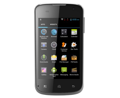 Mobistel MT-350S Cynus E1 Smartphone (8,9 cm (3,5 Zoll) HVGA Display, 3 Megapixel Kamera, 1GHz Dual-Core Prozessor, Android 4.2) schwarz von Mobistel