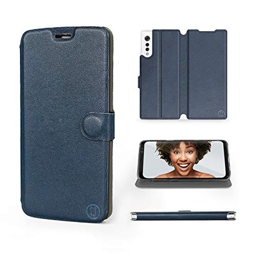 MOBIWEAR | Echt Lederhülle | Kompatibel mit LG Velvet, Made in EU handyhülle, Slim Leather Case, Premium Flip Schutzhülle, Transparent TPU Silicon, Book Style, Tasche - Blaues Leder MOBIWEAR | Echt Lederhülle | Kompatibel mit LG Velvet, Made in EU handyhülle, Slim Leather Case, Premium Flip Schutzhülle, Transparent TPU Silicon, Book Style, Tasche - Blaues Leder von MOBIWEAR