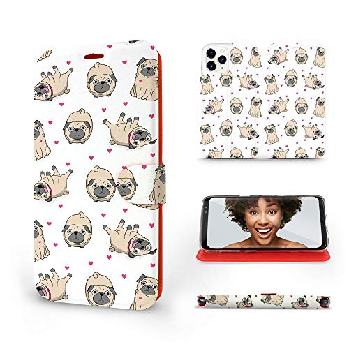 Mobiwear | Slim FLIP Case | Kompatibel mit Apple iPhone 11 Pro, Made in EU handyhülle, Premium Schutzhülle, Transparent TPU Silicon, Book Style Hülle, Tasche - Möpse Mobiwear | Slim FLIP Case | Kompatibel mit Apple iPhone 11 Pro, Made in EU handyhülle, Premium Schutzhülle, Transparent TPU Silicon, Book Style Hülle, Tasche - Möpse von MOBIWEAR