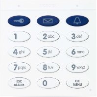 Mobotix MX-Keypad1-EXT-BL Türstationmodul Keypad Videoüberwachungssystem schwarz/weiß von Mobotix