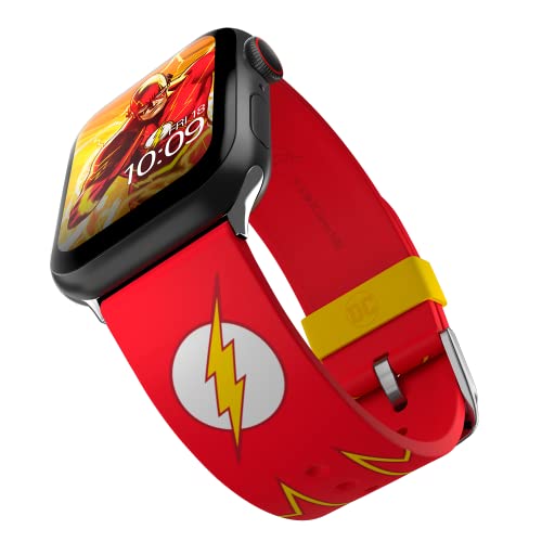 DC Comics – The Flash Tactical Smartwatch Band – Offiziell lizenziert, kompatibel mit Apple Watch (nicht im Lieferumfang enthalten) von MobyFox