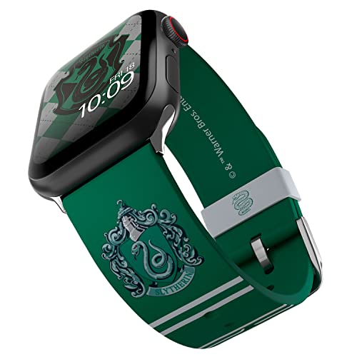 Harry Potter - Slytherin Smartwatch Band - Offiziell lizenziert, kompatibel mit jeder Größe & Serie von Apple Watch (Uhr nicht im Lieferumfang enthalten) von MobyFox