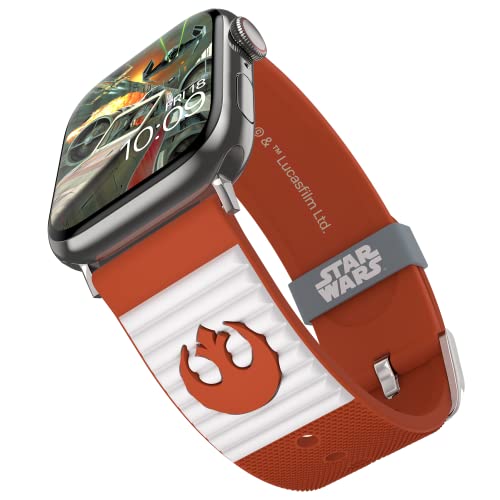 Star Wars - Rebel Squadron 3D Smartwatch Armband - Offiziell lizenziert, kompatibel mit jeder Größe und Serie der Apple Watch (Uhr nicht enthalten) von MobyFox