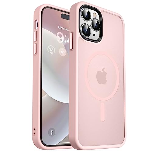 MOCCA Mangetic Schutzhülle für iPhone 14 Pro Max 6,7 Zoll (Pink) von Mocca