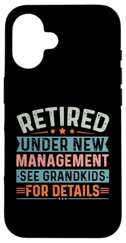 Im Ruhestand unter neuer Leitung siehe Enkelkinder für Details Hülle für iPhone 16 von Mocking Merch