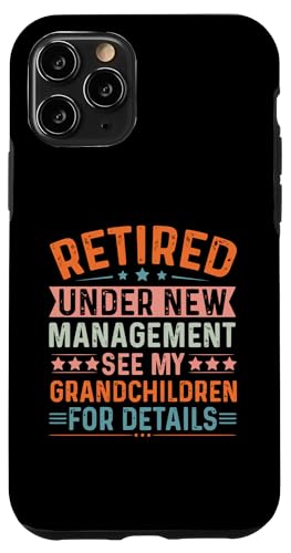 Unter neuer Leitung im Ruhestand Weitere Informationen finden Sie unter meinen Enkelkindern Hülle für iPhone 11 Pro von Mocking Merch