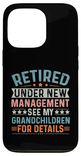Unter neuer Leitung im Ruhestand Weitere Informationen finden Sie unter meinen Enkelkindern Hülle für iPhone 13 Pro von Mocking Merch