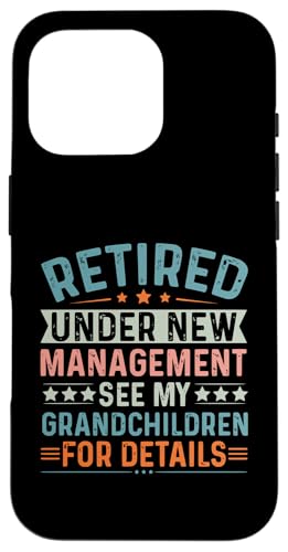 Unter neuer Leitung im Ruhestand Weitere Informationen finden Sie unter meinen Enkelkindern Hülle für iPhone 16 Pro von Mocking Merch