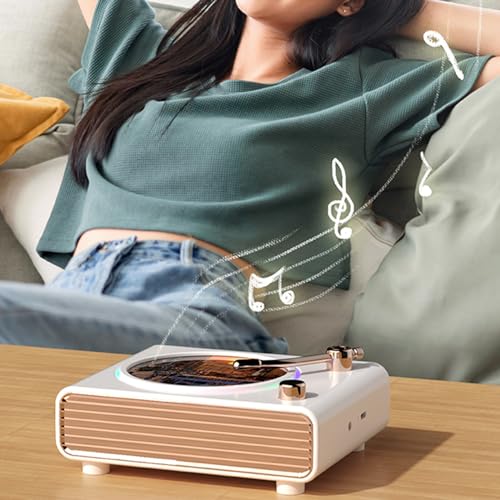 Bluetooth Musik Player, Tragbarer Desktop Player mit Bluetooth 5.0, Eingebaute Doppelte HiFi Lautsprecher Wiederaufladbarer Player für Wandmontage, Home Audio Boombox Bluetooth Musik Player, Tragbarer Desktop Player mit Bluetooth 5.0, Eingebaute Doppelte HiFi Lautsprecher Wiederaufladbarer Player für Wandmontage, Home Audio Boombox von Mocoli