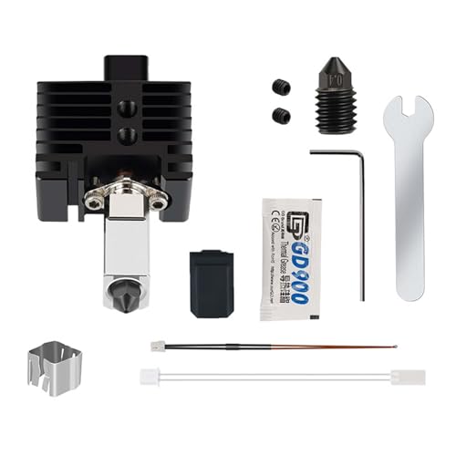 Hotend für Bambu Lab X1 X1c X1e 0,4mm Hochtemperatur Extruder Hotend für Bambu Lab X1 X1c X1e 3D Drucker Mit Silikon Socke Und GehäRtetem Stahl Düse von Mocoli
