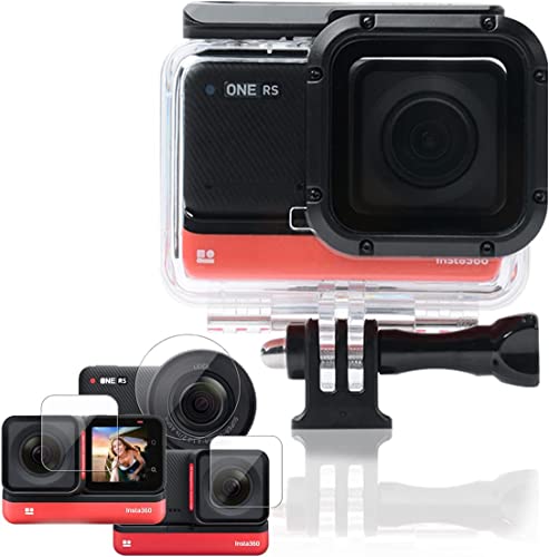 Wasserdichtes Gehäuse für Insta360 ONE RS 4K Edition Unterwasser Tauchschale 360 Grad Action Kamera Zubehör Wasserdichtes Gehäuse Tauchgehäuse 60m mit 6 Gehärtete Folien 2 Sets Film Zubehör Wasserdichtes Gehäuse für Insta360 ONE RS 4K Edition Unterwasser Tauchschale 360 Grad Action Kamera Zubehör Wasserdichtes Gehäuse Tauchgehäuse 60m mit 6 Gehärtete Folien 2 Sets Film Zubehör von Mocoli