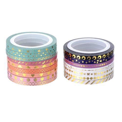 Mocoocouture 16 Roll Dekoratives Band Glitzernder Papierband Crafting Tape Washis Tape Klebeband Journal Scrapbooking Supplies Mocoocouture 16 Roll Dekoratives Band Glitzernder Papierband Crafting Tape Washis Tape Klebeband Journal Scrapbooking Supplies von Mocoocouture