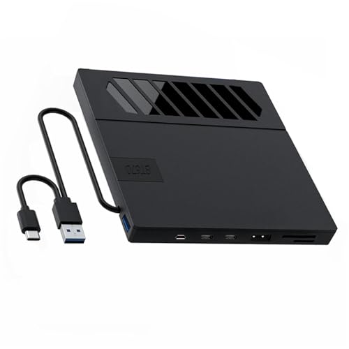 Mocoocouture Multifunktionaler Tragbarer Schreiber Mit 2 Schnittstellen USB3.0 Und USB C Kartensteckplatz Für Laptop Desktop PC von Mocoocouture