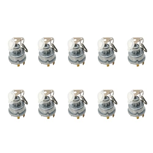 Mocturnity 10X Zünd Schalter für Universal Traktor Anlage mit Schlüssel Zünd für 128SA 30 275 Gehäuse 35670 von Mocturnity