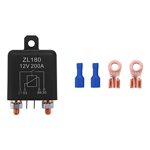 Mocturnity 12V 200A Relais Auto-Motor Automobil-Boots-Auto Heavy Duty Split ZL180 mit 2 Pin-Abdruck + 2 Terminal - [1 Satz] von Mocturnity