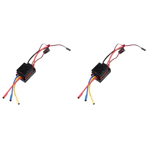 Mocturnity 2X Bürstenloser Motor 60A Wasserdichter ESC Elektrischer Geschwindigkeit Regler für 1/10 1/12 1/16 RC Auto Teile Zubehör Teile Mocturnity 2X Bürstenloser Motor 60A Wasserdichter ESC Elektrischer Geschwindigkeit Regler für 1/10 1/12 1/16 RC Auto Teile Zubehör Teile von Mocturnity