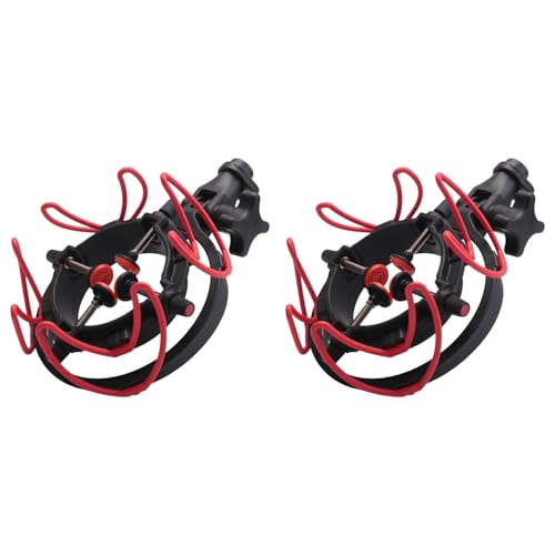 Mocturnity 2X Universeller Mikrofon-Stoßdämpfer, Verstellbarer Mikrofonständer für Alle Mikrofongrößen Von 18 mm Bis 57 mm von Mocturnity