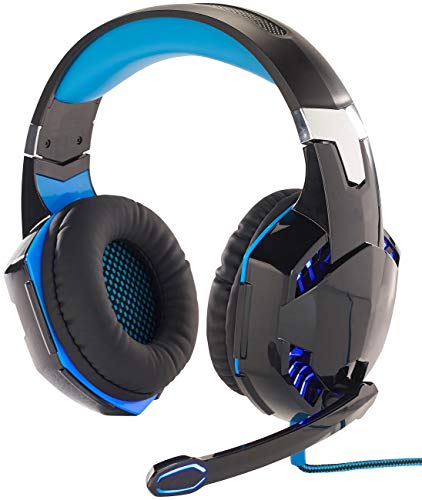 Mod-It Gaming Kopfhörer: Beleuchtetes Gaming-USB-Headset mit 7.1-Sound und Kabelfernbedienung (Kopfhörer USB, Headset PS4, Freisprecheinrichtung) von Mod-It