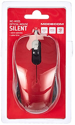 Modecom Optical Mouse Silent M10S RED von Modecom