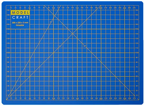 Modelcraft A4 Braunelle Schneidematte, blau von Modelcraft