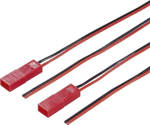 Modelcraft Akku Gegenkabel [2x BEC-Stecker - 2x offene Kabelenden] 0.50mm² 208332 von Modelcraft