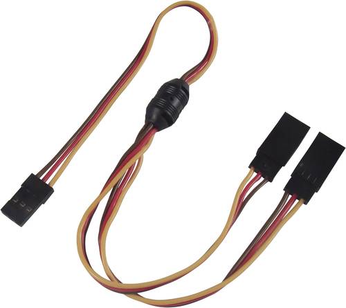 Modelcraft Servo Y-Kabel [2x JR-Stecker - 1x JR-Buchse] 30.00cm 0.14mm² von Modelcraft