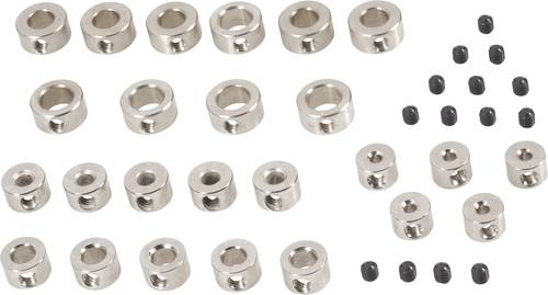 Modelcraft Stellring-Sortiment Passend für Welle (Details): 2 mm, 3 mm, 4 mm, 5 mm, 6mm Außen-Durc von Modelcraft