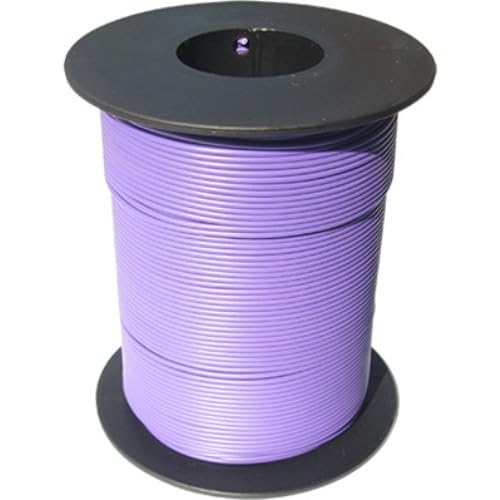 100 Meter LIY Kabel Litze 0,14mm² flexibel Kupferlitze Schaltlitze lila von Modellbau Schönwitz