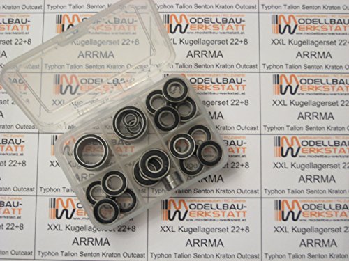 22+8 Kugellager-Set für ARRMA Mojave 6S BLX EXB 1:7 alle Versionen! Komplettset - full ball bearing kit von Modellbau-Werkstatt