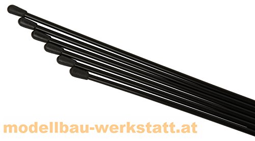 Antennenrohre 6 Stück schwarz RC-Auto Antenne RC-Car Antenna Antennenröhrchen von Modellbau-Werkstatt