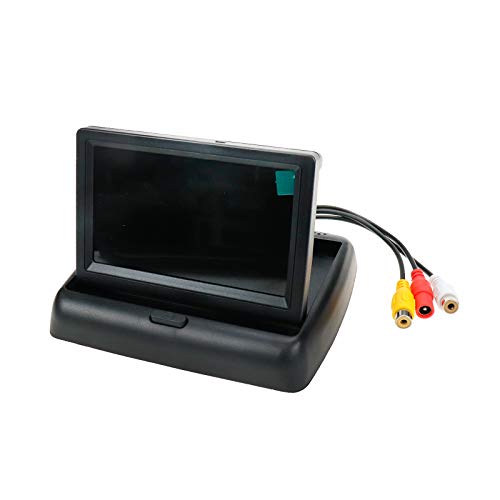 Modengzhe 10,9 cm (4,3 Zoll) Faltbarer TFT LCD 2-Kanal Farbdisplay Rückfahrkamera Rückfahrkamera Rückfahrkamera Nicht im Lieferumfang enthalten von Modengzhe