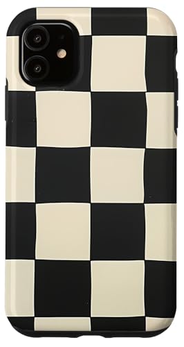 Hülle für iPhone 11 Klassisches Retro-Schachbrett-Design von Modern Aesthetic Design Studio