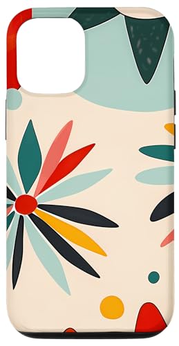 Hülle für iPhone 12/12 Pro Mid Century Modern Abstrakt Bunte Formen Funky Cool Hülle für iPhone 12/12 Pro Mid Century Modern Abstrakt Bunte Formen Funky Cool von Modern Aesthetic Design Studio