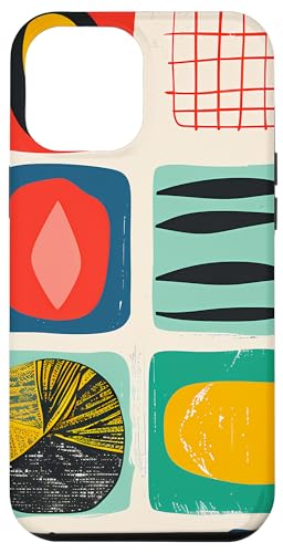 Hülle für iPhone 12 Pro Max Mid Century Modern Abstrakt Bunte Formen Funky Cool Hülle für iPhone 12 Pro Max Mid Century Modern Abstrakt Bunte Formen Funky Cool von Modern Aesthetic Design Studio