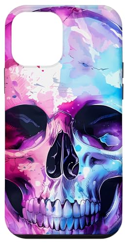 Hülle für iPhone 12 mini Buntes Totenkopf-Aquarell-Kunstwerk – trendiger und lebendiger Totenkopf Hülle für iPhone 12 mini Buntes Totenkopf-Aquarell-Kunstwerk – trendiger und lebendiger Totenkopf von Modern Aesthetic Design Studio