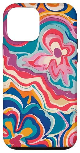 Hülle für iPhone 12 mini Groovy Boho Chic Muster - Retro Bohemian Print von Modern Aesthetic Design Studio